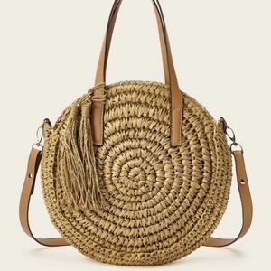 Shein straw satchel bag